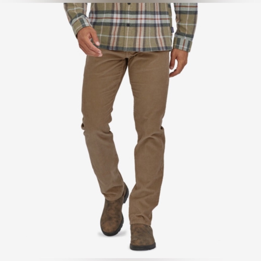 Patagonia Iron Clad Straight Leg Corduroy Pants In Mojave Khaki‎